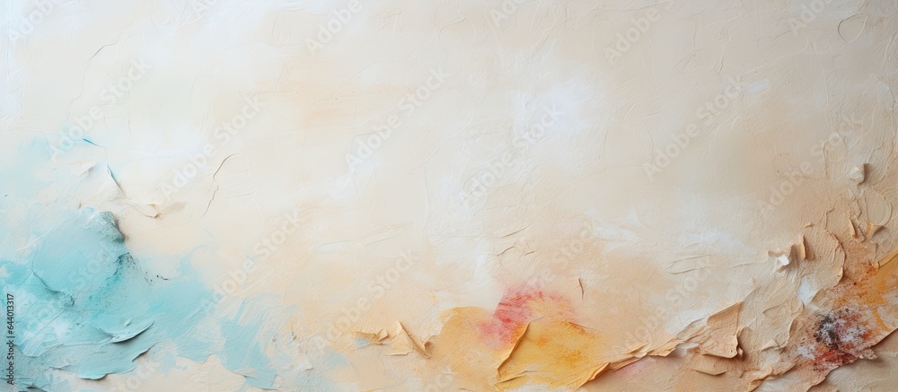 Aufkleber background with aged ripped texture and space for copying isolated pastel background copy space