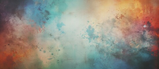 Abstract multicolor grunge background with vintage stains and weathered wall elements isolated pastel background Copy space
