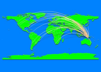 Vibrant Weipa, Australia map - Export concept map for Weipa, Australia on World map. Suitable for export concepts. File is suitable for digital editing and prints of all sizes.