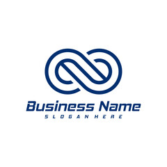 Infinity logo design vector. Nolimit logo design template concept