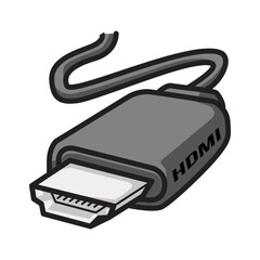 HDMI Graphic Video Cable Clipart