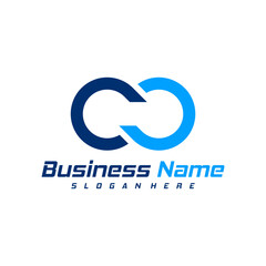 Infinity logo design vector. Nolimit logo design template concept