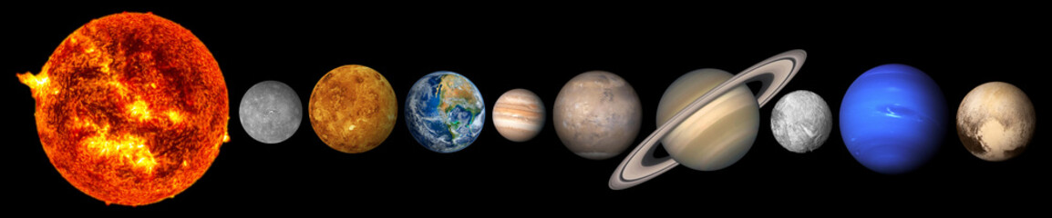 The solar system consists of the Sun, Mercury, Venus, Earth, Mars, Jupiter, Saturn, Uranut,...