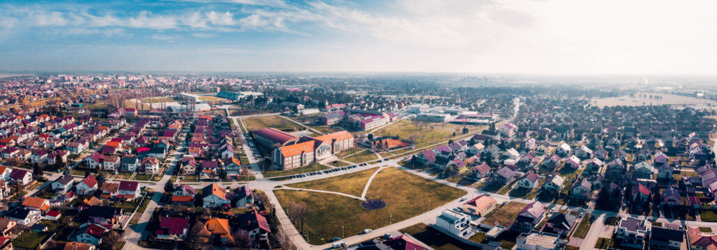Vinkovci, Croatia with a drone