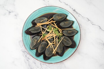 centry egg, 皮蛋, preserved egg, hundred-year egg, thousand-year egg, thousand-year-old egg,...