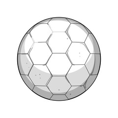 sport soccer ball cartoon. team match, foot game, tournament championship sport soccer ball sign. isolated symbol vector illustration