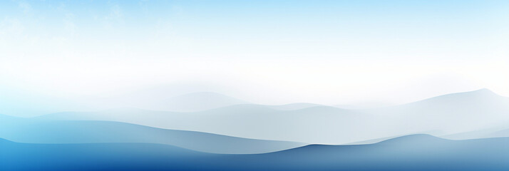 Calm cloudscape horizon with blue sky gradients