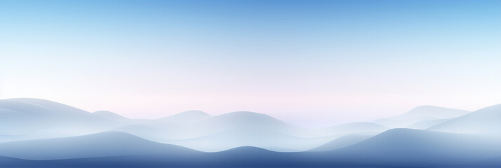 Calm cloudscape horizon with blue sky gradients