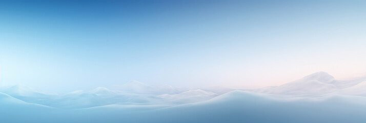 Calm cloudscape horizon with blue sky gradients