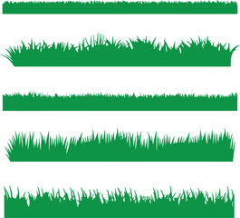 Grass Silhouette Vector Set