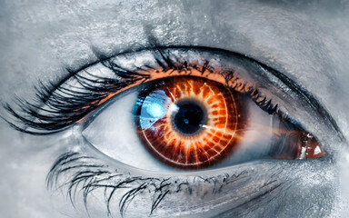 Abstract high tech eye concept