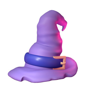 recommend clip art: Halloween Witch Hat In 3D