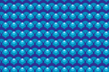 Fototapeta premium illustration abstraction pattern of blue circle background.