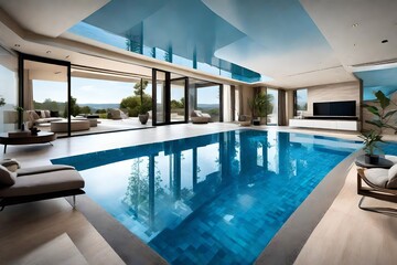 luxury swimming pool in Hotel