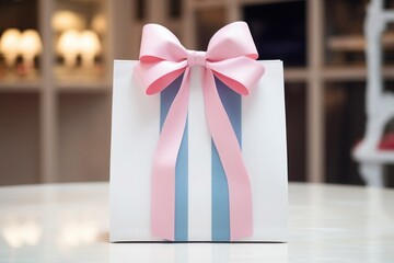 gift  pink and blue colored bags