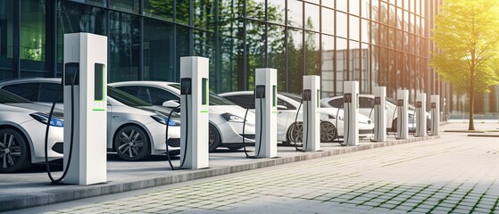 Electric charging stations for cars