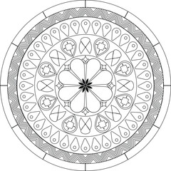 Download Mandala art simple and creative design