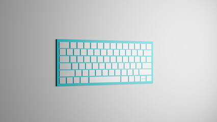 3d render of a keyboard