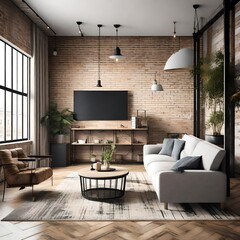 New modern Scandinavian loft apartment