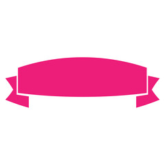 pink red ribbon banner