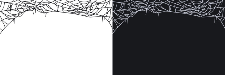 Spider web vector background art