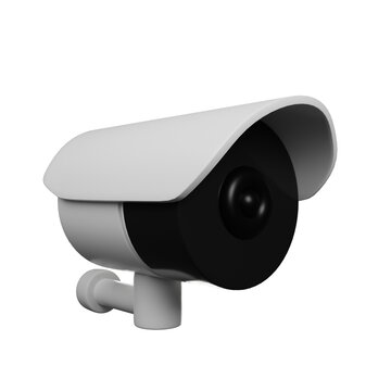 3d illustration of cctv icon in 3d render