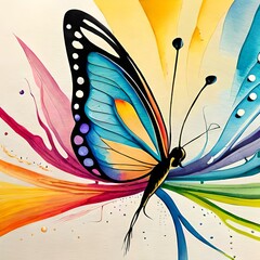 abstract background with butterfly