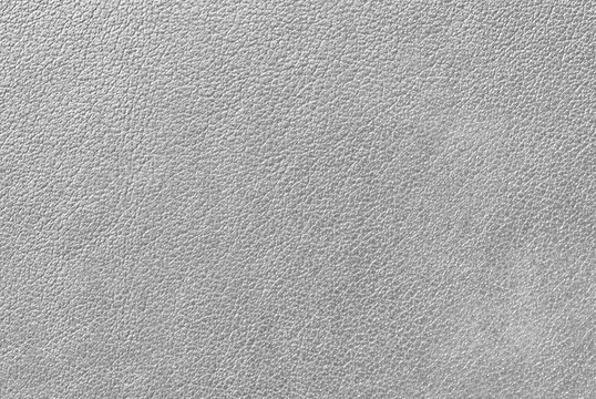 Fine silver gray leather texture pattern as background
