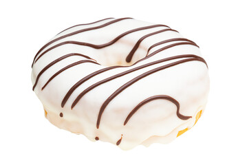 Cutout White Chocolate Glazed Donut