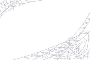 Spider web for cards and background for Halloween october holidays