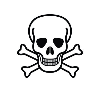 recommend clip art: classic poison skull and crossbones symbol