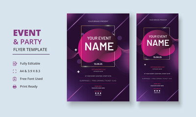 Multipurpose Event Flyer, Multipurpose Party Flyer, Event Roll Up Banner, Event poster, Event Poster, Tournament Flyer, Concert poster, Festival banner, Auction banner, DL Flyer, Banner Poster