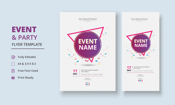 Multipurpose Event Flyer, Multipurpose Party Flyer, Event Roll Up Banner, Event poster, Event Poster, Tournament Flyer, Concert poster, Festival banner, Auction banner, DL Flyer, Banner Poster