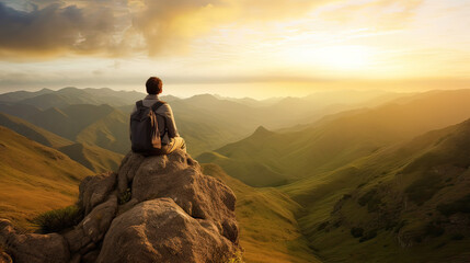 Embracing Change, a person gracefully embracing a stormy sea or sky, conveying the acceptance of change and the transformative power of challenges. AI generative