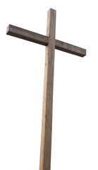 Cross wooden isolated