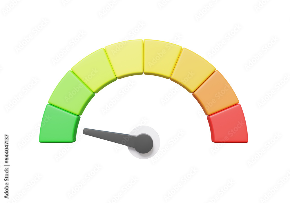 Poster minimal cartoon arrow point credit scale speed low status green speedometer icon performance, pointe
