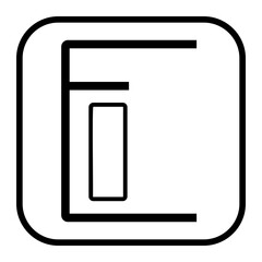 letter e icon