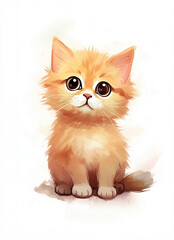 cute ginger kitten  - 644047528