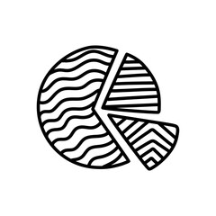 Hand Drawn business chart. Doodle Vector Sketch Illustration