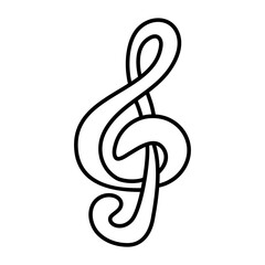 Obraz premium Hand Drawn Music notes. Doodle Vector Sketch Illustration