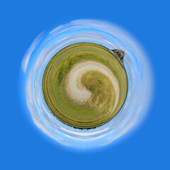 Mini monde - little planet - Mont Saint-Michel