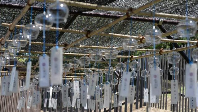 世羅高原農場、花夢の里の風鈴