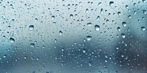 Car mirror in rain. Rainy day serenity. Abstract raindrops on window. Nature brushstrokes. Raindrop artistry on glass