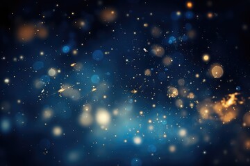 Fototapeta na wymiar Stars Nightsky Particles Overlay - Cosmic Wonders - Soft Bokeh - AI Generated