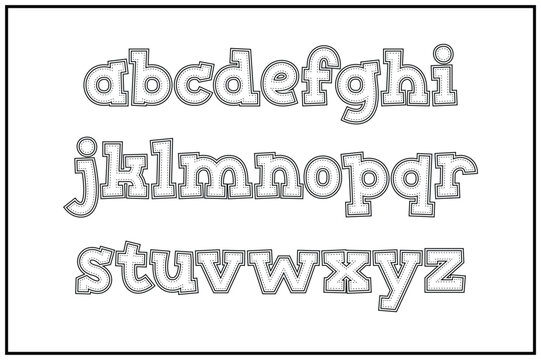Versatile Collection of Super Stitch Alphabet Letters for Various Uses
