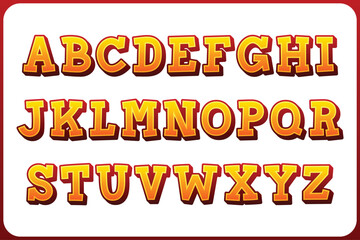 Versatile Collection of Sunset Alphabet Letters for Various Uses