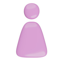 female sign in 3d design illustration