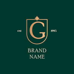 G Vintage letter logo