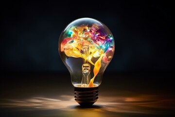 Innovative concepts with light bulb ideas that spark creativity and imagination. Generative AI