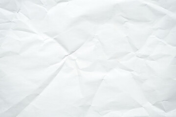 White crumpled paper texture can be use as background